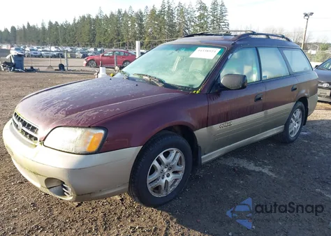 2000 Subaru Outback z USA, uszkodzony, nr VIN 4S3BH6658Y7614966